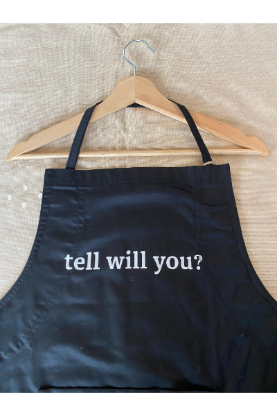 Apron (Black) - Tell Will You?
